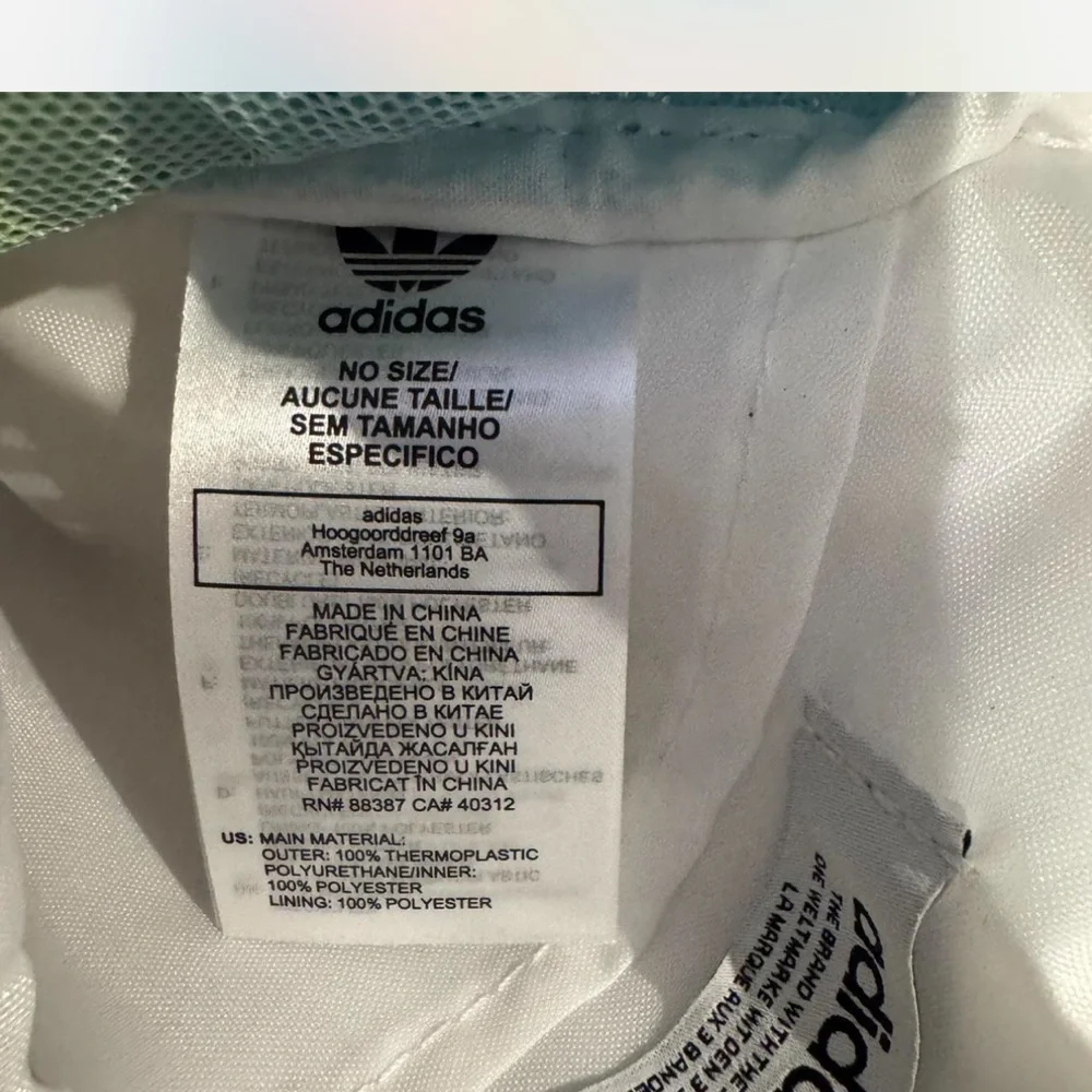 Adidas Blue and Pink Fashion Backpack with Front Flap - Picture 6 of 8